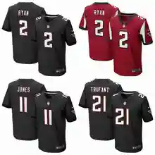 Сшитые. Высокое качество, футболка для детей из джерси в стиле Atlanta Matt Ryan Julio Jones Desmond Trufant