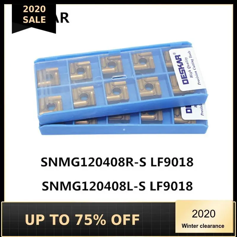

DESKAR SNMG120408R SNMG120408L Left and Right S LF9018 CNC Carbide Insert Lathe Cutting Tool High Quality Machining Tool