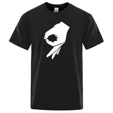 Okay Hand Sign футболка Finger OK Мужская модная футболка хипстер с коротким рукавом мужская футболка летние хлопковые топы брендовая футболка