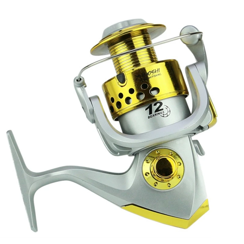 Yumoshi 12 подшипник металлический Спиннинг Carretilha De Pesca Подшипник скорость соотношение мотальное устройство для лески для рыбалки море лодка рок Fi