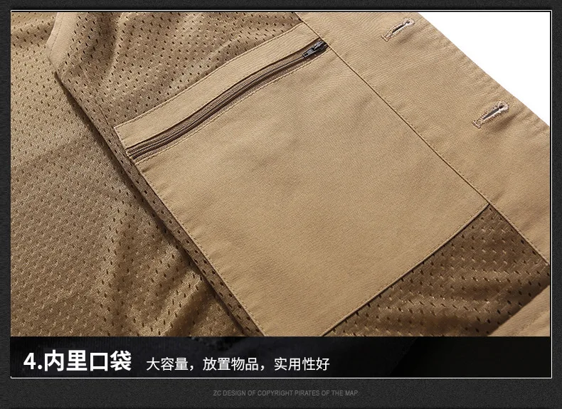 8513# весна стиль мужчины среднего возраста Чистый хлопок сумки жилет одежда Daddy v-образным вырезом мужской жилет