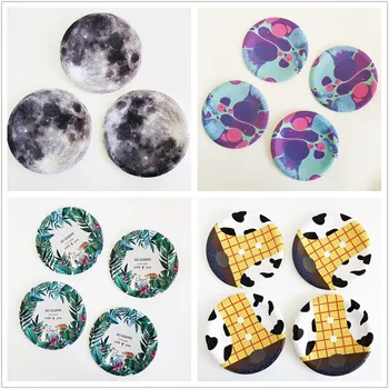 

6inch Kids Cute Dessert Plate Birthday Party Decoration Christmas Flower Plant Cartoon Pattern Disposable Paper Plates Halloween