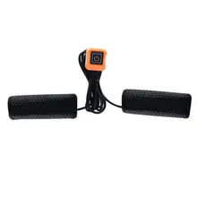 1 пара мотокросса с подогревом съемная ручка крышки с трехуровневым индикатором светильник нагреватель ручек для мотоцикла Электрический