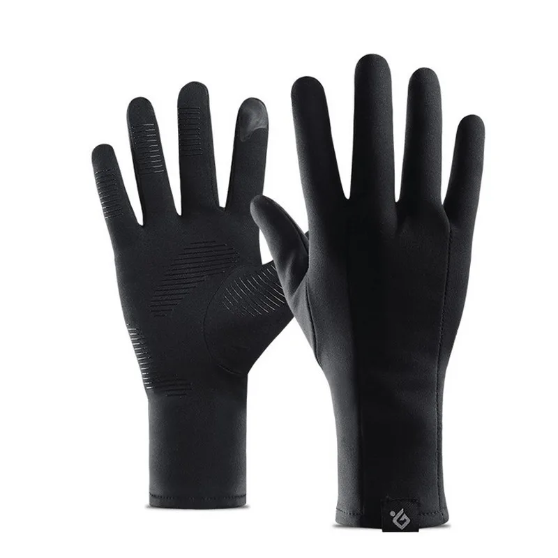 Winter Autumn Touch Screen Running Gloves Lightweight Non-slip Warm Villus Gloves Men Women Waterproof Windproof Motorcycle S~XL