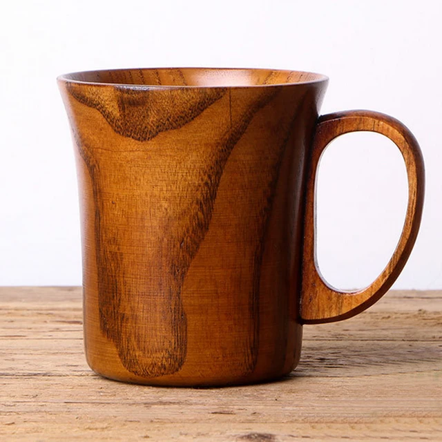 Embrace Nature with the Wood Cup Mug Beer Coffee Tea Juice Milk Mug Tankard Handcrafted for Camping Picnic Home Office Party Home Accessories