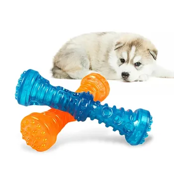 

Squeaky Pet Chew Toy Rubber Molar Stick Bite Resistant Cleaning Teeth Toys Cleaning Teeth Pet Dog Cat Toys