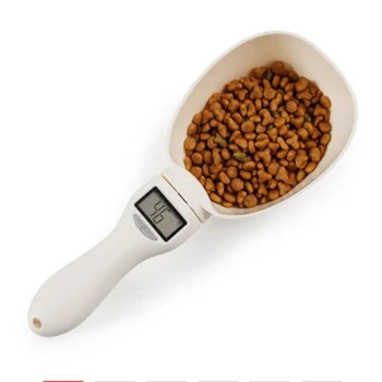 

1PCS 800g/1g Pet Food Scale Cup For Dog Cat Feeding Bowl Kitchen Scale Spoon Measuring Scoop Cup Portable With Led Display CO001