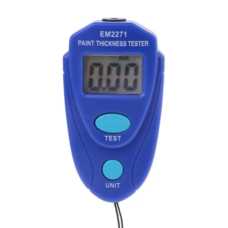 EM2271A EM2271 Mini LCD Digital Automobile Thickness Gauge Car Paint Tester Display Thickness Coating Meter Testing Instrument