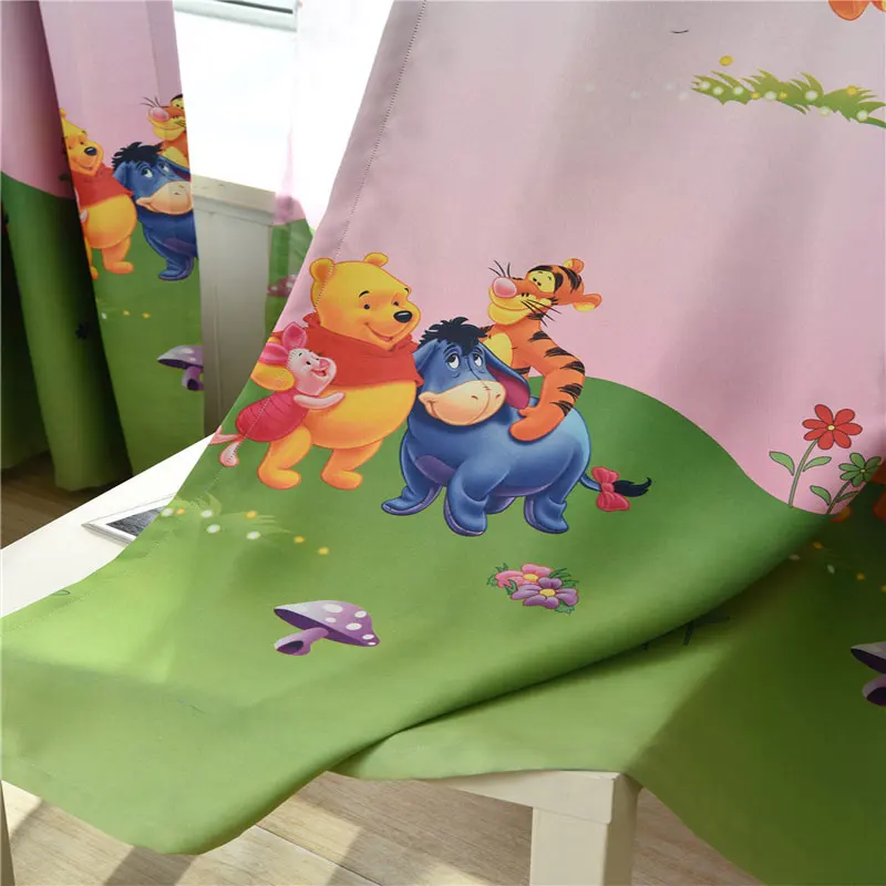 Высокое качество Мультфильм Qiaohu печать ткань занавеса светомаскировки детская спальня мальчика девочки занавеска для гостиной ткань