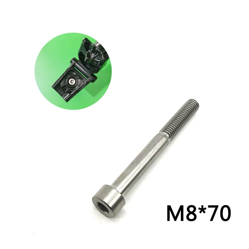 1 pcs Aceoffix M8x70 Titanium Alloy Bicycle Headset Cap Bolt for Brompton BMX Bike Ultralight Stem Screw Parts | Спорт и развлечения