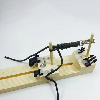 

Wooden Bracelet Knitting Tool Rope Jig Braiding Device Camping Portable