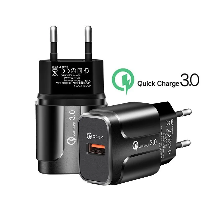Only Black Charger Ковбойский USB кабель QC 3,0 быстрое зарядное устройство type C зарядный провод для samsung A50 A40 S8 S10 Honor 20 10 huawei P Smart Z P20 lite P30 Pro - Тип штекера: Only Black Charger