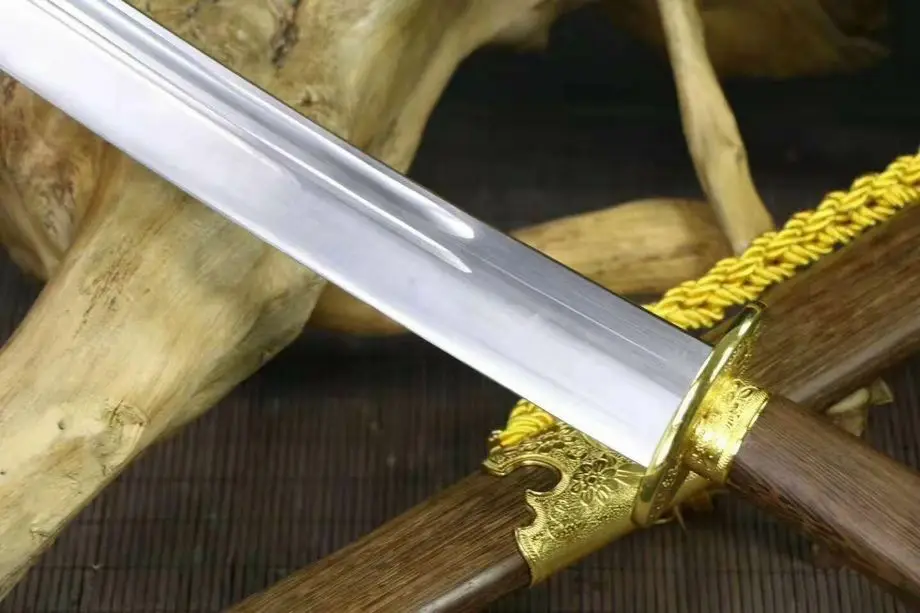 Kung Fu Sword Sharp 60HRC High Manganese Steel Wushu Broadsword Qing Da Dao Can Cut Bamboo