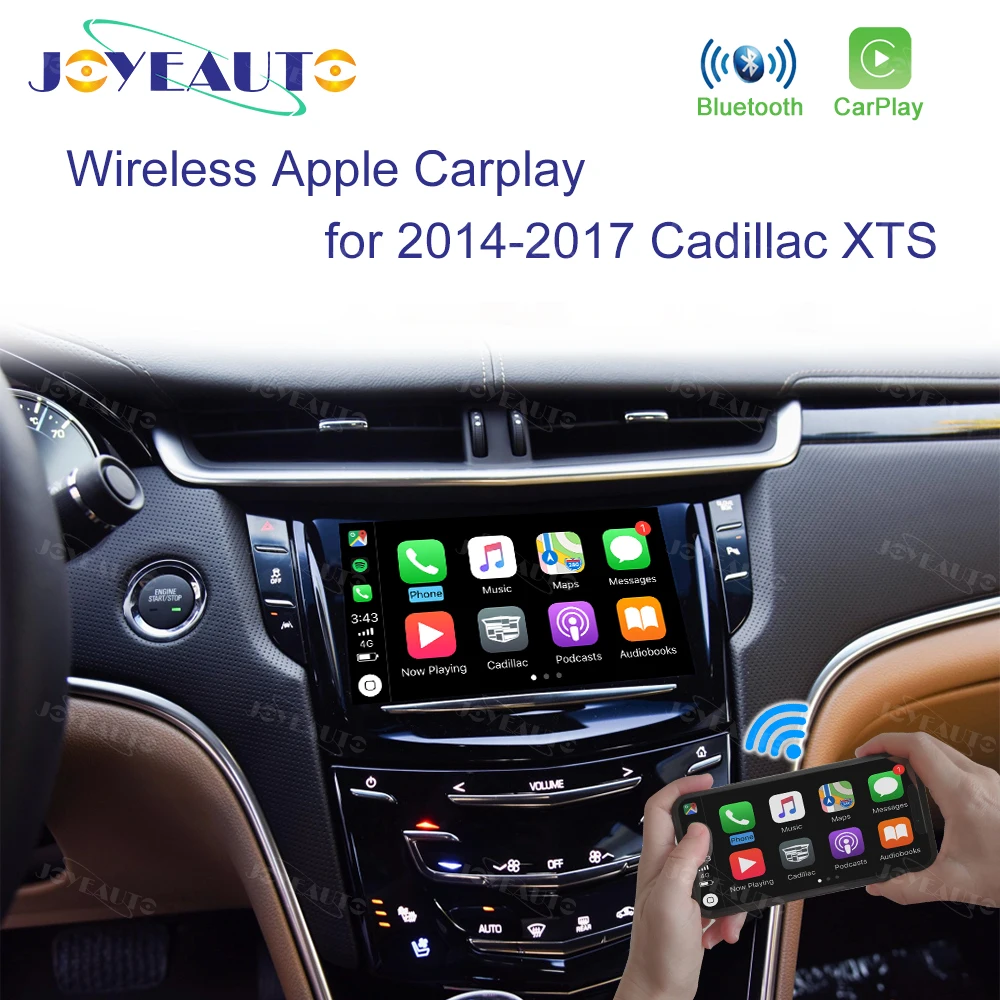 Joyeauto беспроводной Apple Carplay для Cadillac XTS ATS SRX CTS XT5- Android авто зеркало в форме яблока iOS Wifi автомобиль играть Airplay - Цвет: FOR XTS