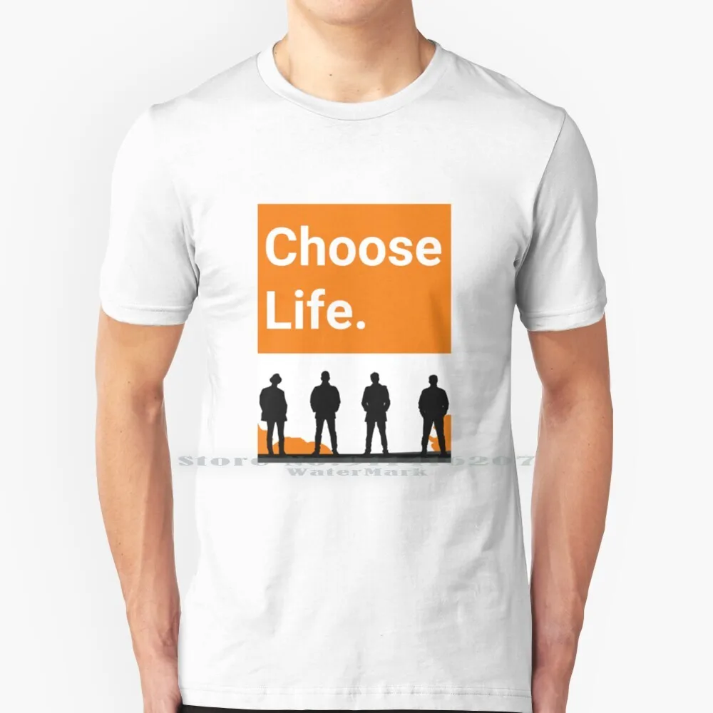 Scegli La Maglietta Life 100% Puro Cotone Trainspotting Scegli Life T2
