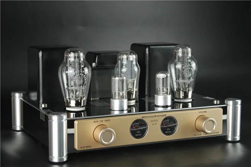 BoyuuRange A50 MKIII 300B ampli à lampes à vide monofin classe A HiFi Audio amplificateur intégré avec VU mètres (Version mise à jour)