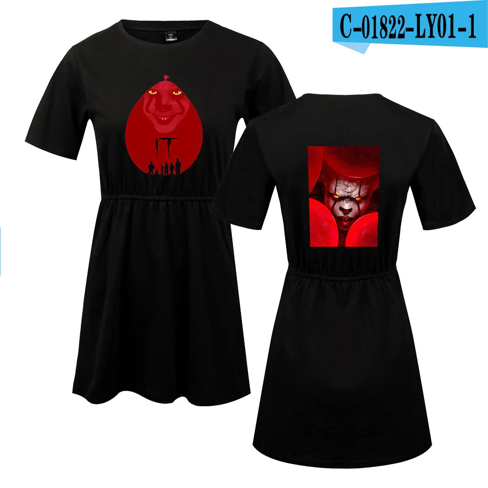 It: Chapter/платье из двух частей; коллекция года; женская мода; летнее платье с короткими рукавами; Лидер продаж; соблазнительное пляжное платье с принтом - Цвет: black