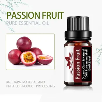 

10ml Passion Fruit Fragrance Oil Honeysuckle Black Orchid Natural Aroma Essential Oil For Aromatherapy Diffuser Air Fresh