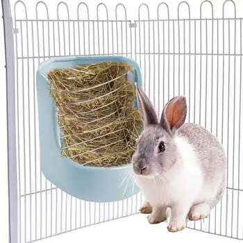

Hay Feeder Ceramic Dual-Use Food Bowl Rabbit Food Bowl Fixed Anti-Turning Dragon Cat Triangle Grass Frame