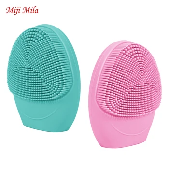 

Miji Mila Mini Silicone Small Face Brush Cleaning Waterproof Facial Massager