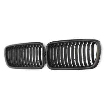 

Matte Black Pair Front Bumper Grille Grills For BMW E38 7 Series 740i 740iL 750iL 1999 2000 2001