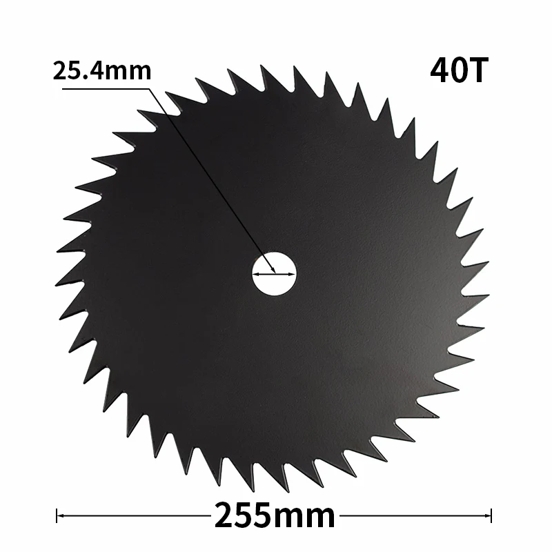 1 планшетный ПК 10 дюймов кусторез лезвие 3/4/8/40/80T газонокосилка бензокоса Запчасти садовый инструмент Аксессуары 255x25,4 м ручная газонокосилка, работающая на лезвием режущего диска - Цвет: 1pc 40T Blade