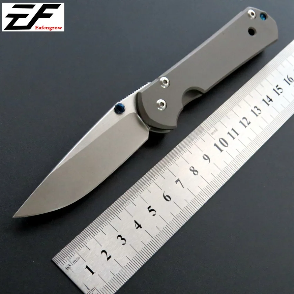 Eafengrow Sebenza Folding Knife D2 Blade Titanium Handle Camping Hunting Knives Tool Jackknife | Инструменты