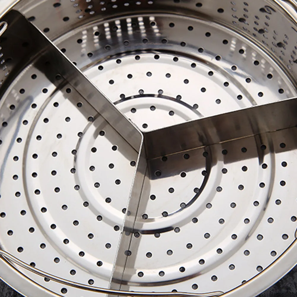 Съемный горшок аксессуары кухонный инструмент практичная сетка из нержавеющей стали корзина для овощей приготовления пищи трио разделитель прочный