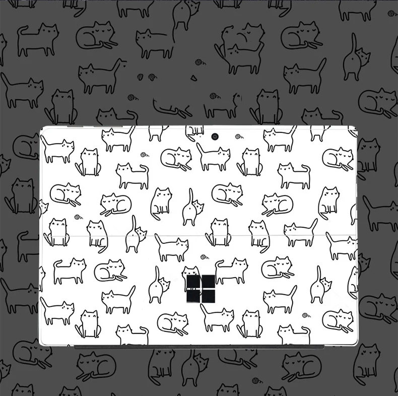 Anti-scratch pattern back film For Microsoft Surface Pro X 7 6 5 4 3 Go Cover Case for surface pro  Protective Sleeve Shell Pouch (9)