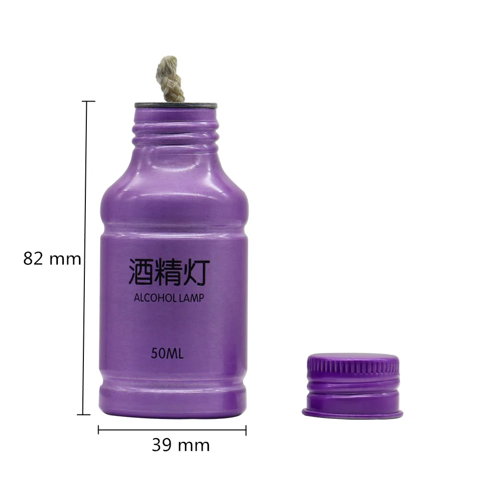 50ML Chemistry Alcohol Burner Lamp Portable Aluminum Alloy Alcohol Lamp Lab Laborotary Heating Supplies Teaching Equipment alcohol burner lamp