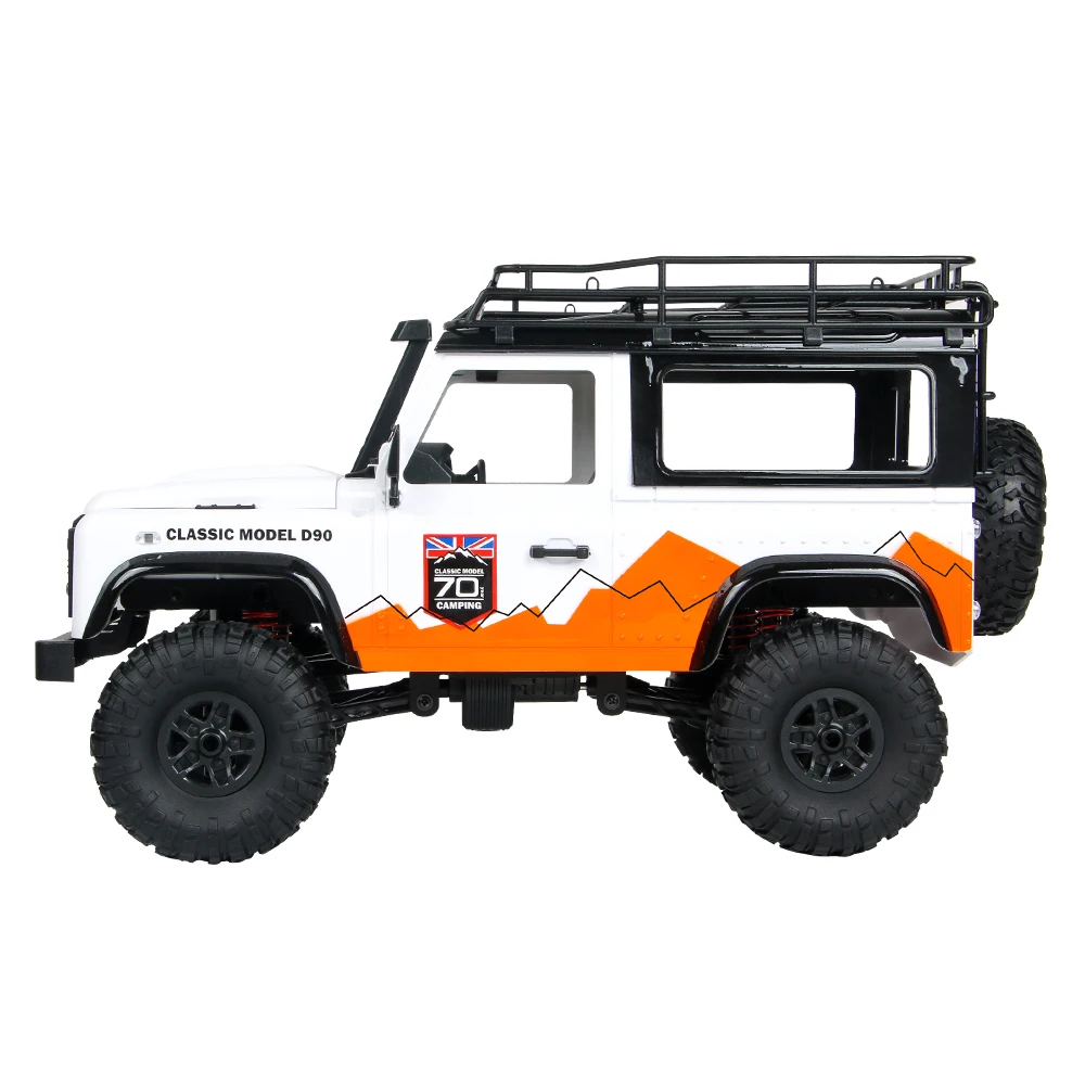 MN 99 2.4Ghz RC Car 1:12 4WD RTR Crawler Radio Control Car Off-Road Car for Land Rover Vehicle Model Two Battery Toys for Kids