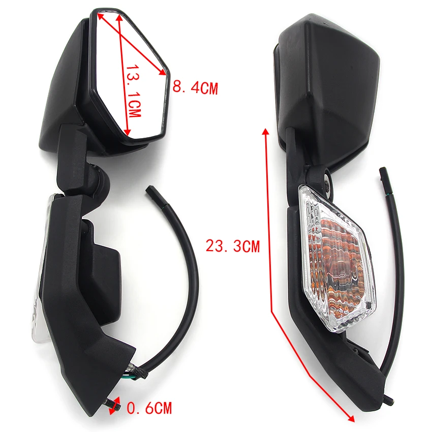 Motorcycle Mirrors Racing Sport Bike Rear View Mirror For Kawasaki