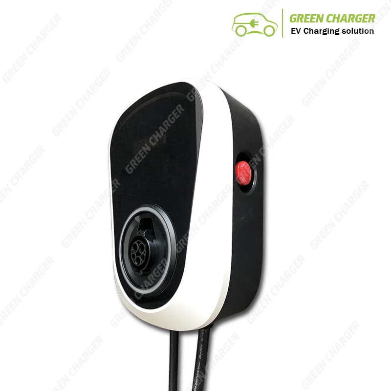 32A 7.2kw EVSE SAE J1772 Уровень 2 EV зарядная станция Тип 1 разъем для зарядки электромобиля APP контролируемый настенный ящик - Цвет: plug and play