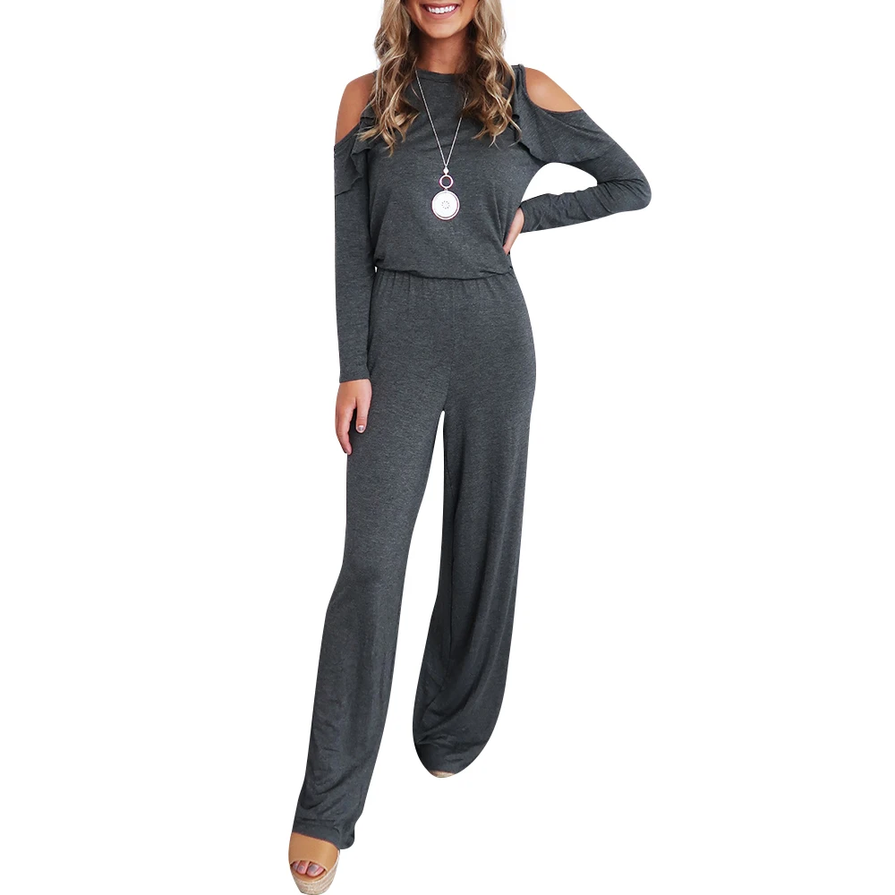 

Women Jumpsuit Romper Long Sleeve Hollow Out Ladies Bodysuit Playsuit Fashion Autumn Jumpsuit Romper For Female D30