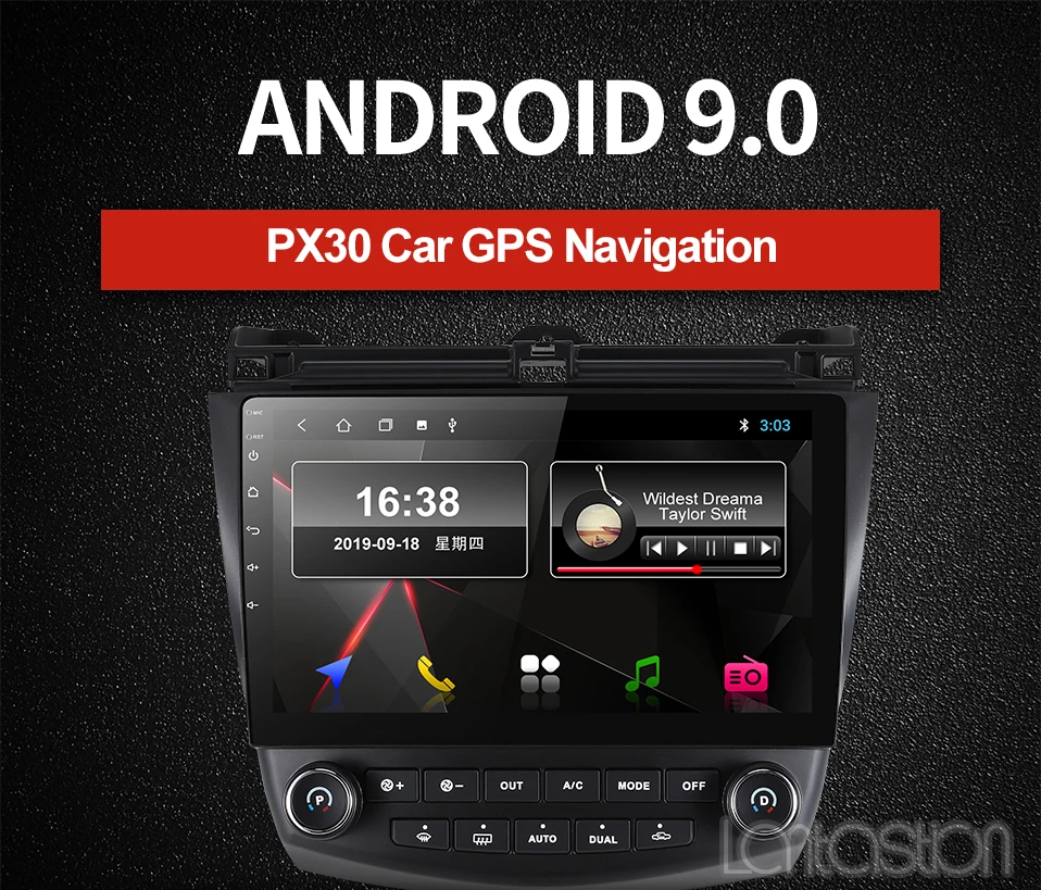 Clearance DSP 2+32Gandroid 9.0 car dvd gps navigation player for Honda Accord 7 2003-2007 car radio video player gps navigation car stereo 0