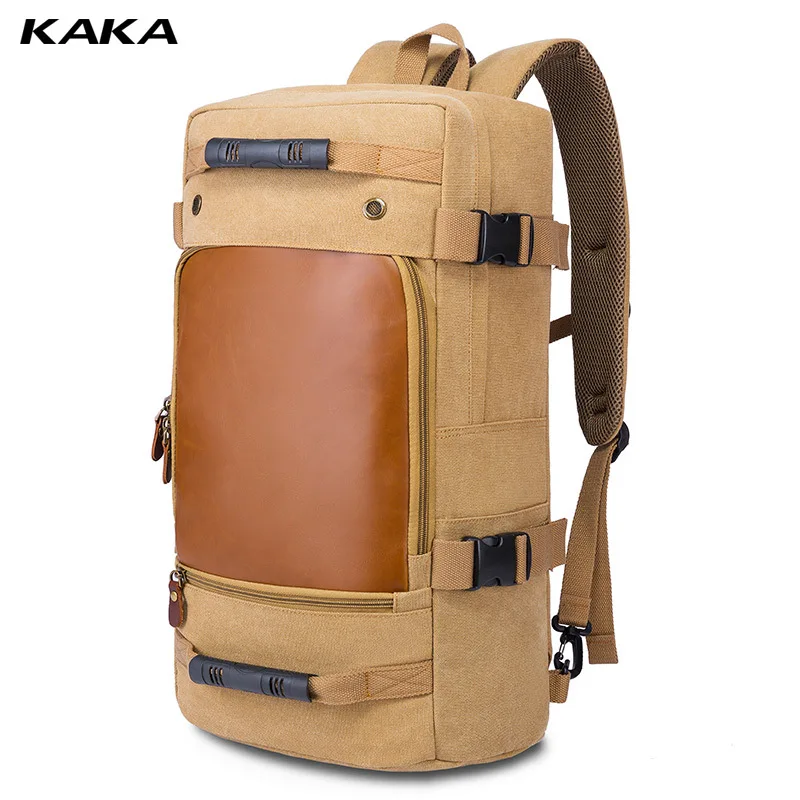 

New Style Literature And Art Retro Casual Korean-style Large Capacity Canvas Backpack Men's Backpack Multi-functional Backpack