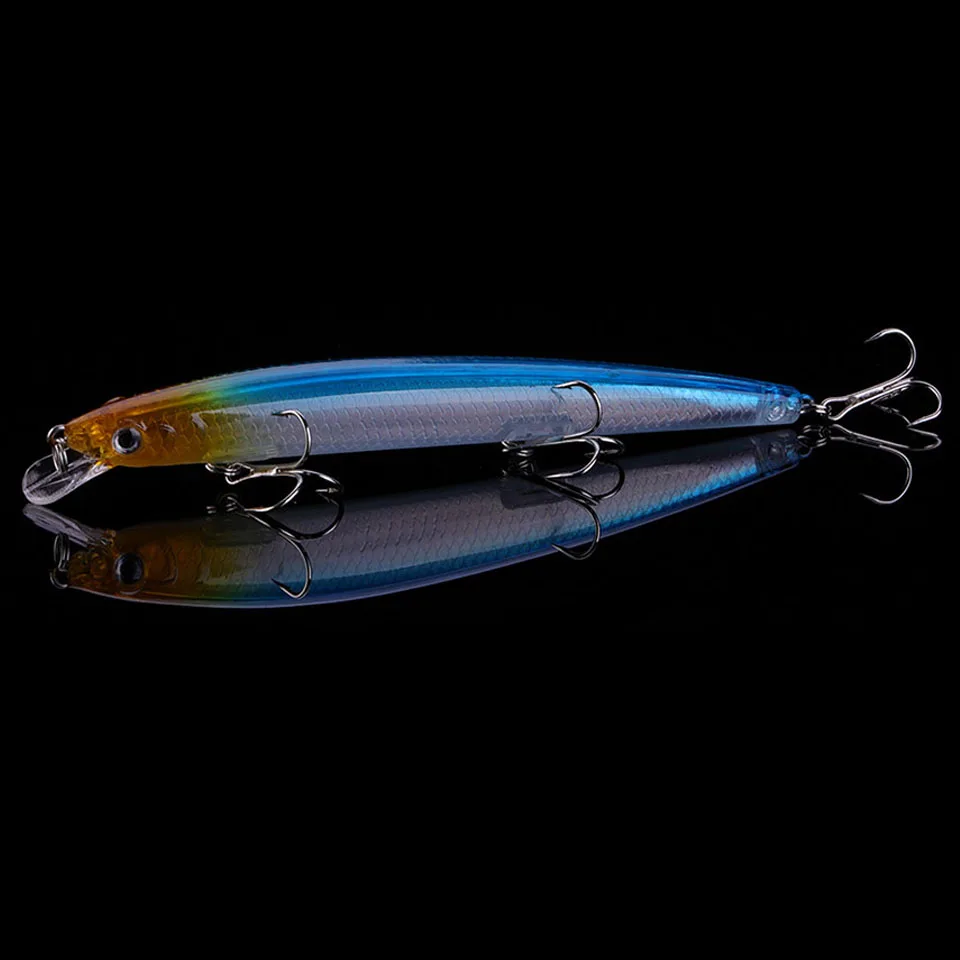 WALK FISH длинная приманка для рыбной ловли гольян 14,5 г 130 мм качающийся, искусственный Жесткий Приманка Джеркбейт черный Pesca Peche Карп Рыболовная Снасть