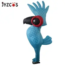 JYZCOS Надувной Костюм голубого попугая в стиле «Рио»; карнавальный костюм в стиле аниме; Одежда для взрослых; костюмы для рождественской вечеринки на Хэллоуин