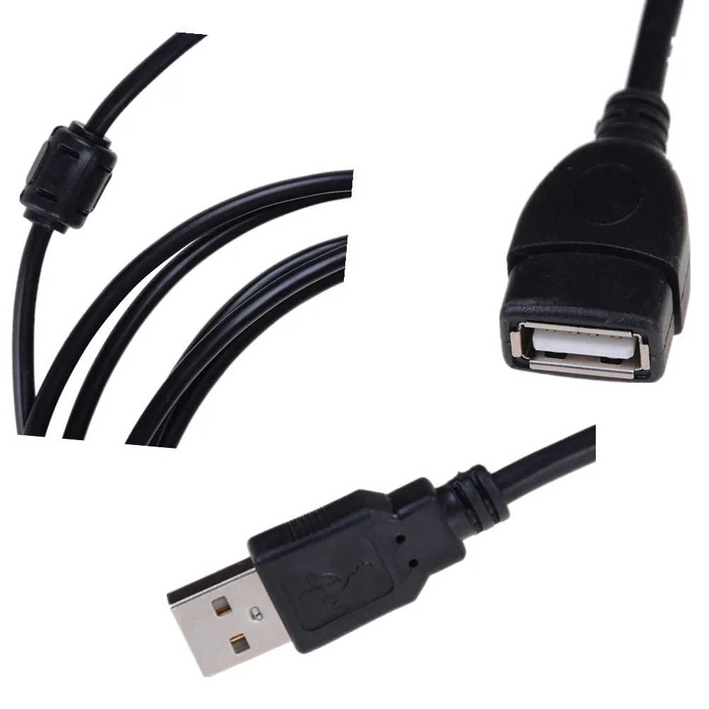 Новый высокоскоростной Удлинитель USB 2 0 штекер-гнездо удлинитель кабеля для ПК