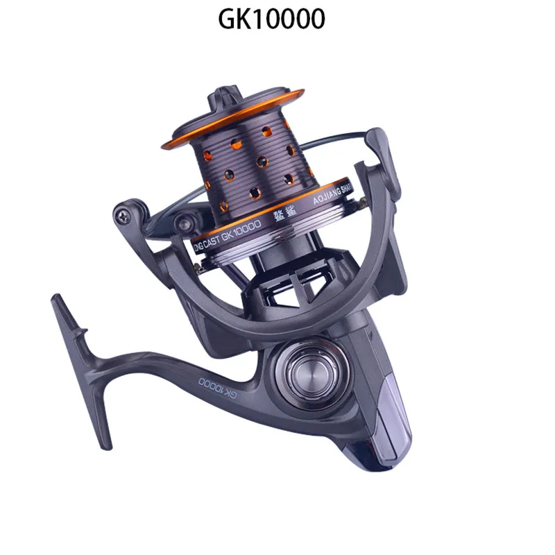 GK 8000 9000 10000 металлическая проволочная чашка якорь Рыбное колесо Сверхлегкий подшипник из нержавеющей стали озеро рыболовное спиннинговое колесо Тормозная сила