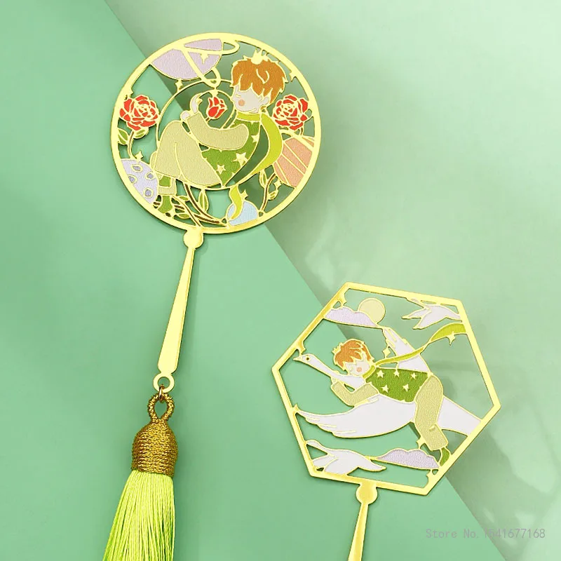 The Little Prince Chinese Style Forbidden City Cultural and Creative Group Fan Bookmarks Send Friends Souvenirs, Home Decoration