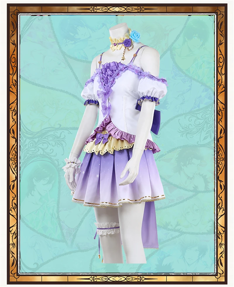 Аниме Love Live School Idol фестиваль Косплей Костюм Konoe Kanata PDP период Cos женщины Хэллоуин Рождество платье H