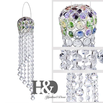 

H&D Hanging Ornament 30mm Crystal Ball Prism Suncatcher Chakra Octagon Beads Chandelier Rainbow Maker Window Decoration For Home