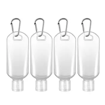

10pcs 50ml Portable Soap Dispensers With Hook Wall Hanging Hand Sanitizer Bottles Bathroom Toilet Hanging Lotion Soap Bottles