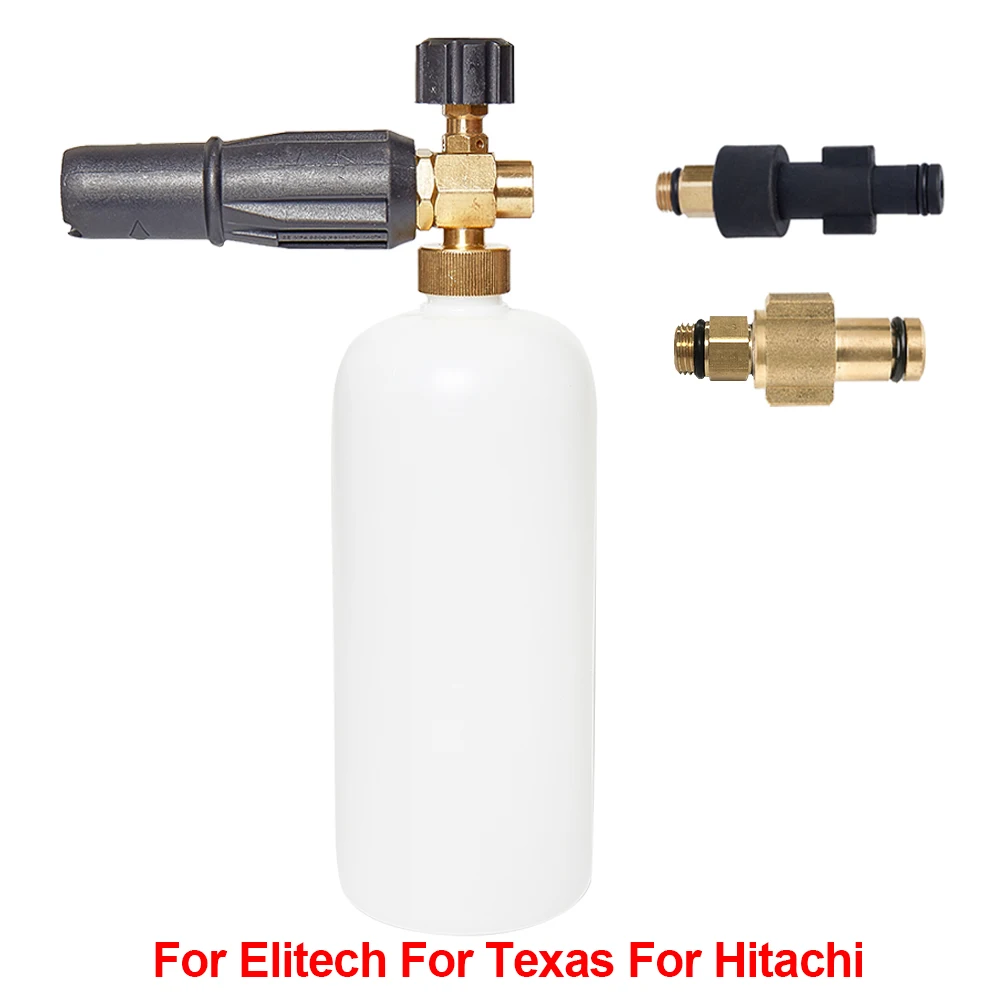 Пенная насадка для автомойки пенораспылитель Elitech Texas Hitachi 1 л|Водяные пистолеты и