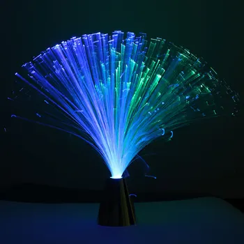 

Multicolor LED Fiber Optic Light Night Lamp Holiday Christmas Wedding Home Decoration Night Lighting Lamps