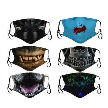 

Halloween Print Mouth Masks for Face Mask Washable Earloop Mask Face Mask Breathable Cloth Mouth Caps Mouth Mask Washable