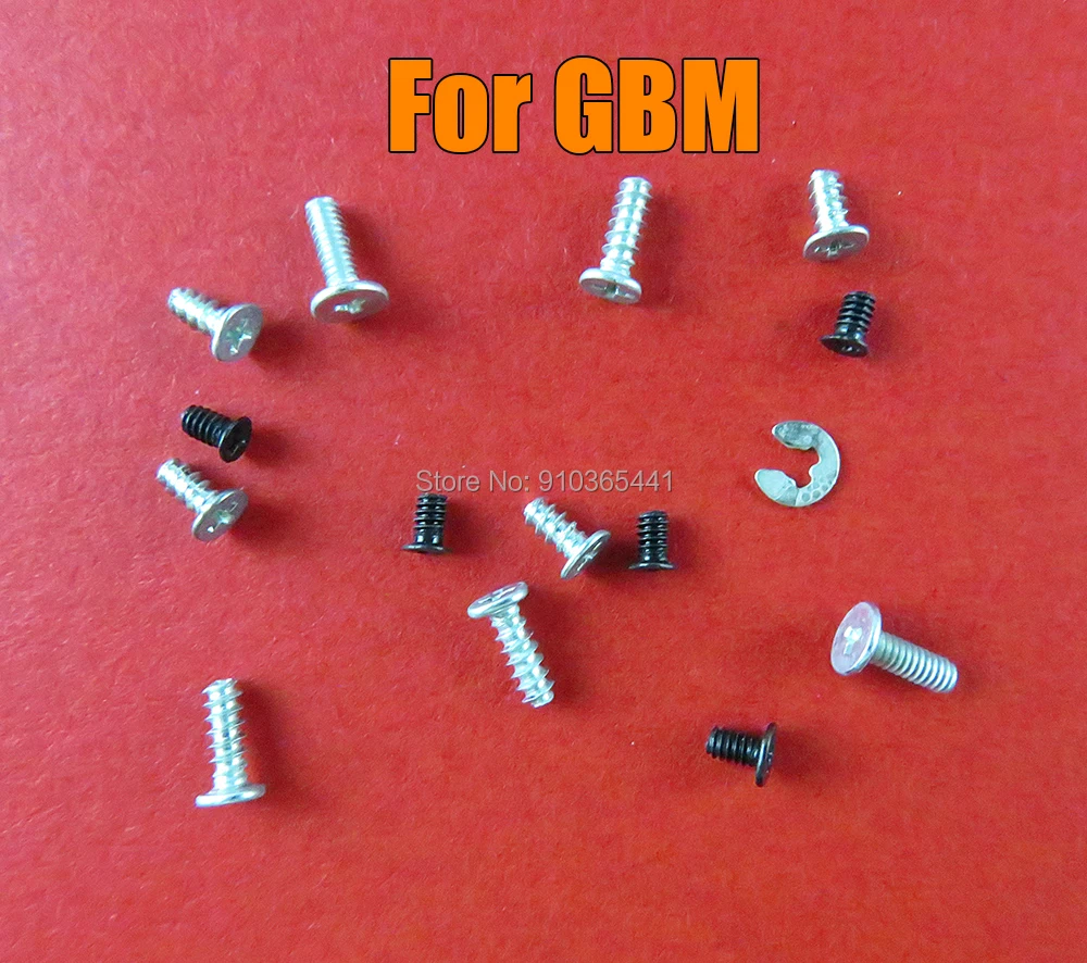 

20sets Replacement Full Set Screw Sets for Nintend GameBoy MICRO GBM Screws Conductive Buttons screw repair parts