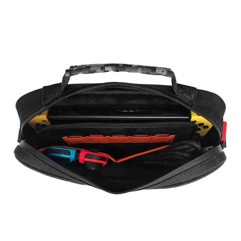 Portable Multi-functional Shoulder Bag Camouflage Carrying Case Storage Handbag for NS Switch Lite Console Accessories