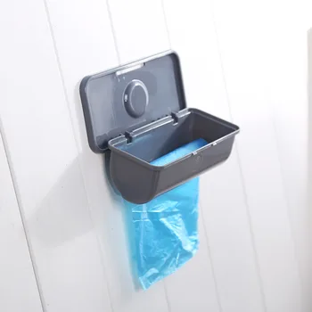 

Simple Organizer Box Storage Box Plastic Box Garbage Bag Wall-mounted Storage Container Kitchen Bathroom Storage Bag